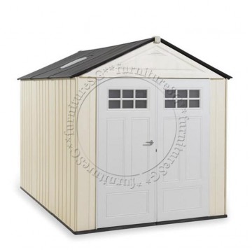 Rubbermaid - Big Max Ultra Large Storage Shed 7 x 10.5 Feet Sand + FREE ASSEMBLY